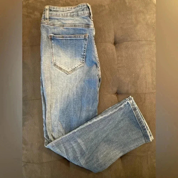 Who What Wear Jeans Embroidered Capri Crop Jeans Women’s 4 Medium Wash Vintage - Picture 10 of 13